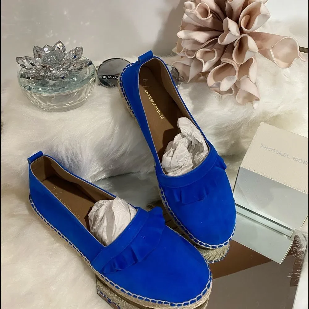 Anthropologie Ruffled Espadrilles
